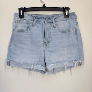 Madewell Light Wash Denim Shorts Size 26